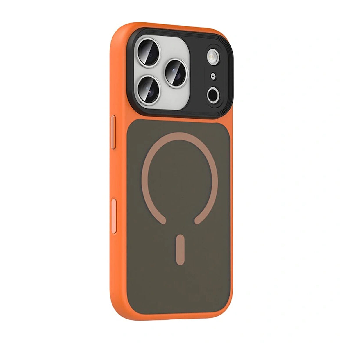 Apple Uyumlu iPhone 17 Pro Max Kılıf Mat Arka Yüzey Wireless Şarj Özellikli Redclick Flet M-safe Kapak