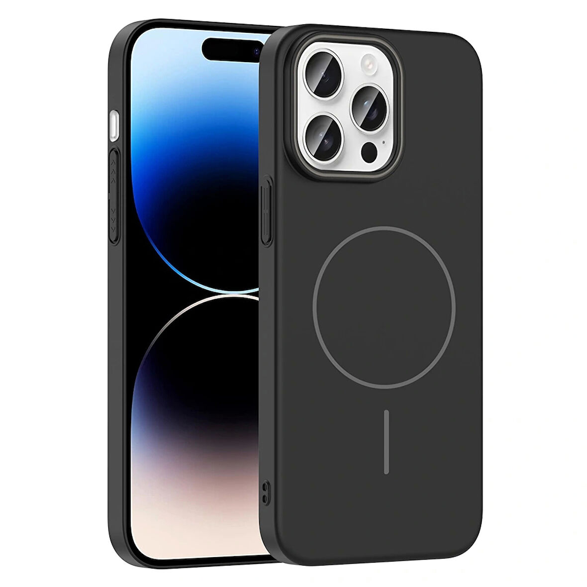 Apple iPhone 14 Pro Max Kılıf Magsafe Şarj Özellikli Redclick Ruby Silikon Kapak