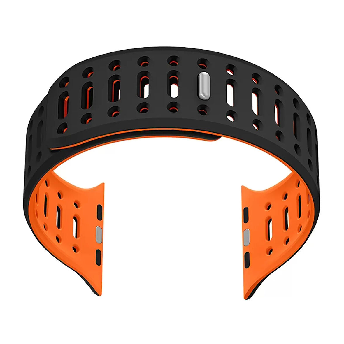 Watch Ultra 2 49mm Redclick KRD-124 Silikon Kordon Terletmeyen Delikli Strap Kayış