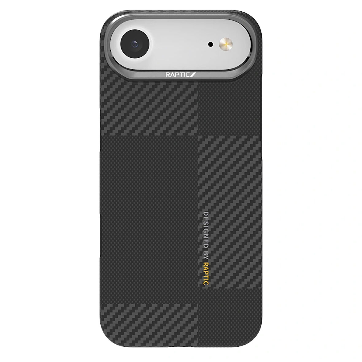 Apple iPhone 17 Air Kılıf M-safe Şarj Özellikli 600D Metal Kamera Çerçeveli Raptic Aramid Fiber Geotik Serisi Kapak