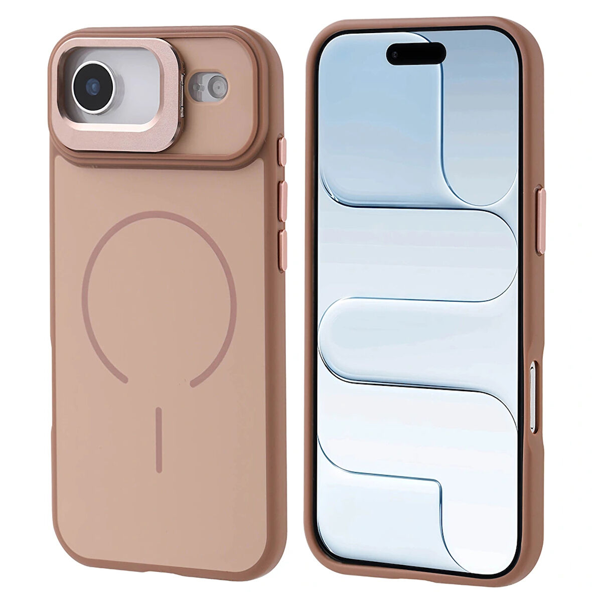 Apple Uyumlu iPhone 17 Air Kılıf M-safe Şarj Özellikli Kamera Standlı Redclick Notron Kapak