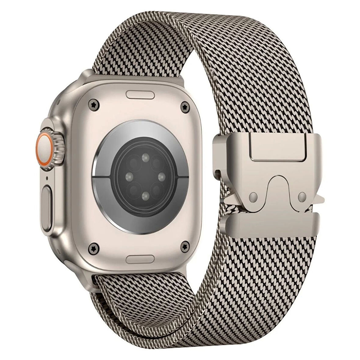 Apple Watch Ultra 2 49mm Redclick KRD-121 Metal İnce Slim Tasarım Luxury Hasır Kordon