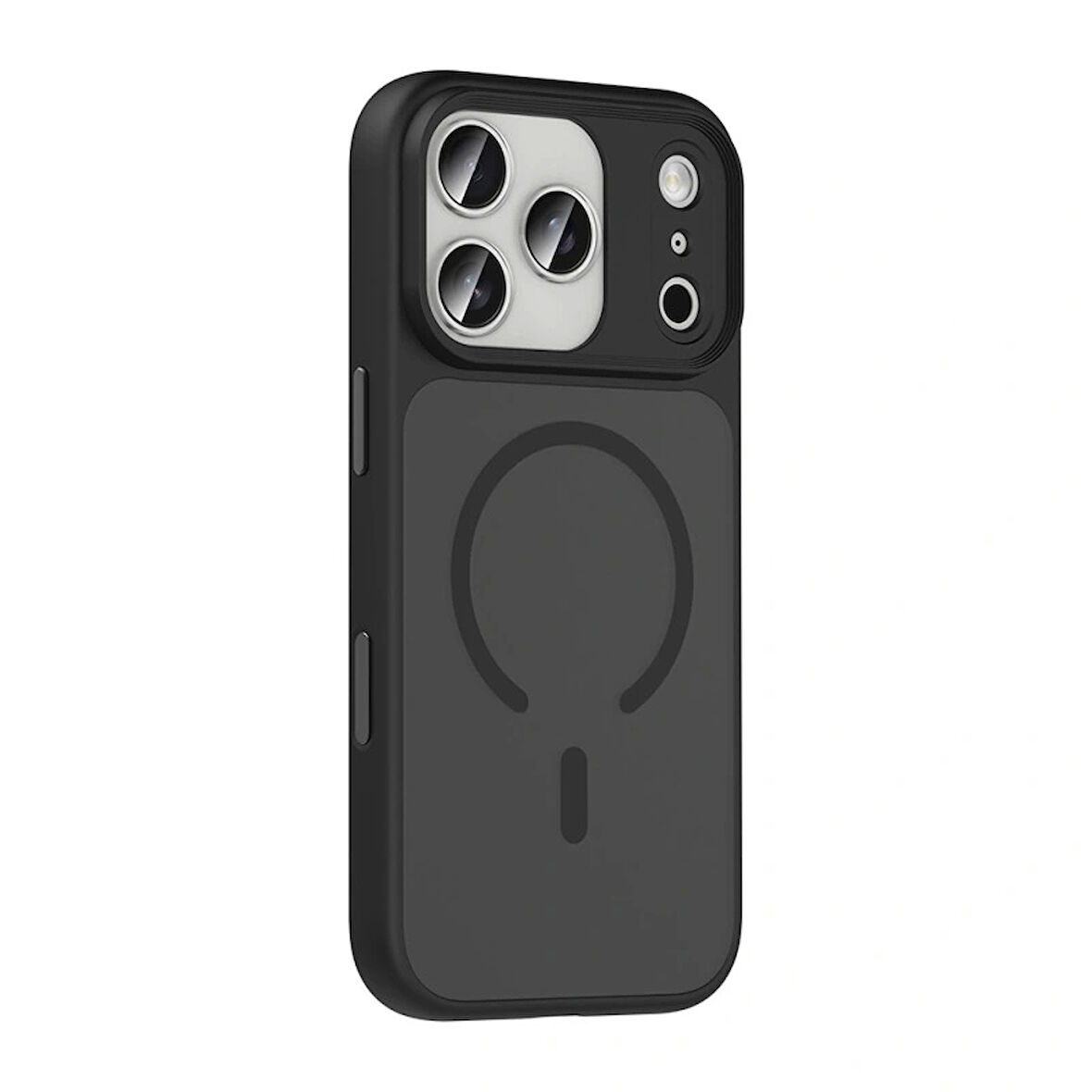 Apple Uyumlu iPhone 17 Pro Kılıf Mat Arka Yüzey Wireless Şarj Özellikli Redclick Flet M-safe Kapak