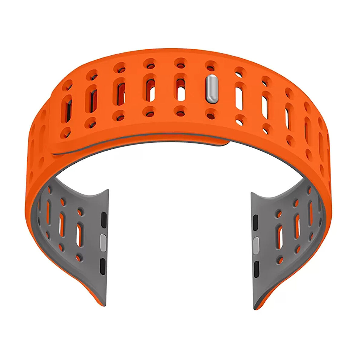 Watch Ultra 2 49mm Redclick KRD-124 Silikon Kordon Terletmeyen Delikli Strap Kayış