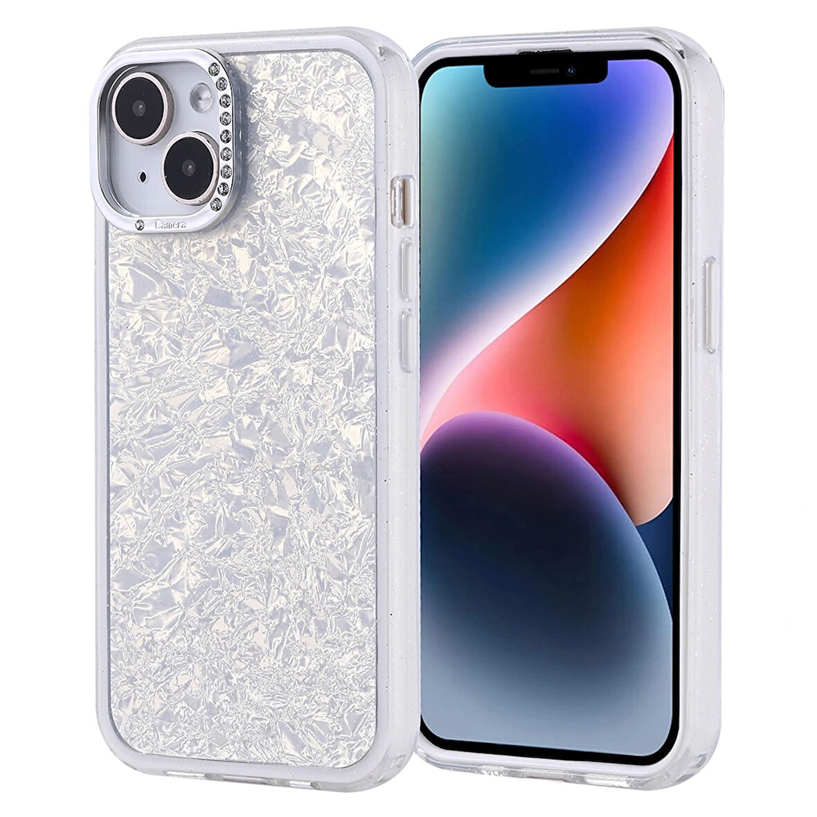Apple iPhone 13 Kılıf Taşlı Tasarımlı Redclick Kapi Kapak