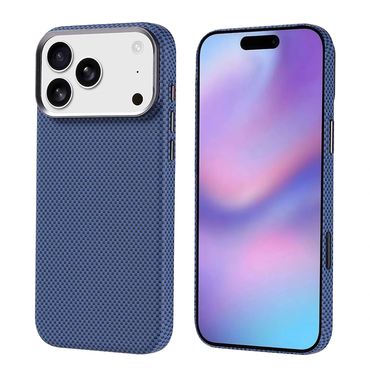 Apple iPhone 17 Pro Max Kılıf M-safe Şarj Özellikli Karbon Fiber Görünümlü Redclick Nekst Kapak