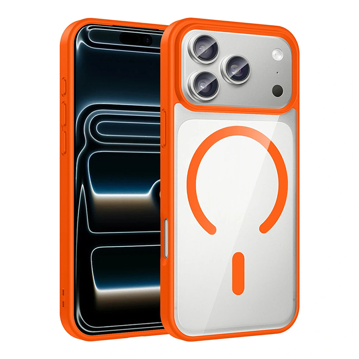 Apple iPhone 17 Pro Kılıf M-safe Wireless Şarj Özellikli Silikon Redclick Ege Kapak