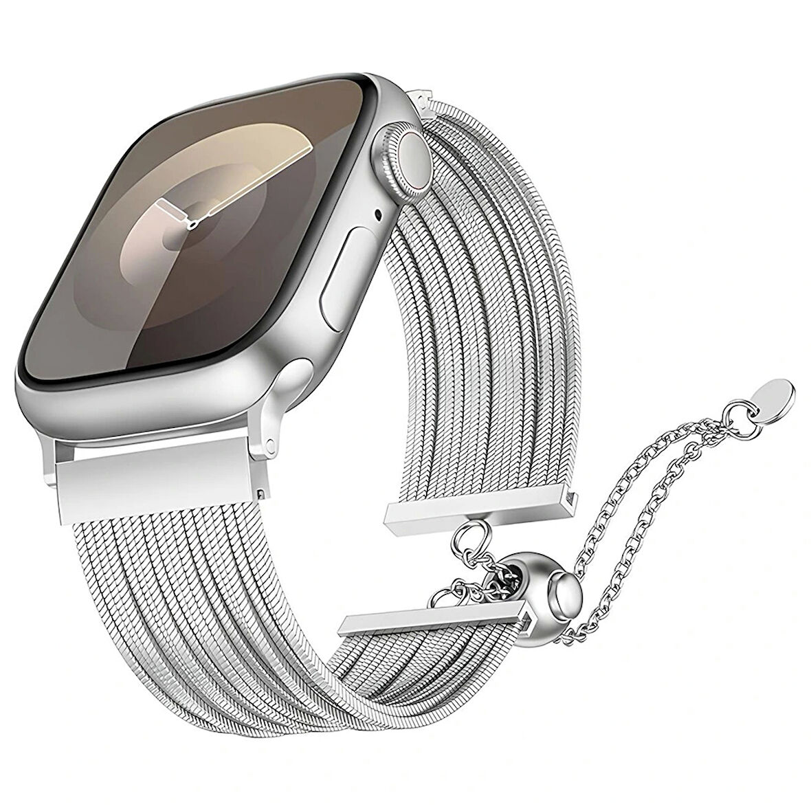 Apple Watch 10 42mm Redclick KRD-137 Metal Hasır Bilezik Kadın Kordon