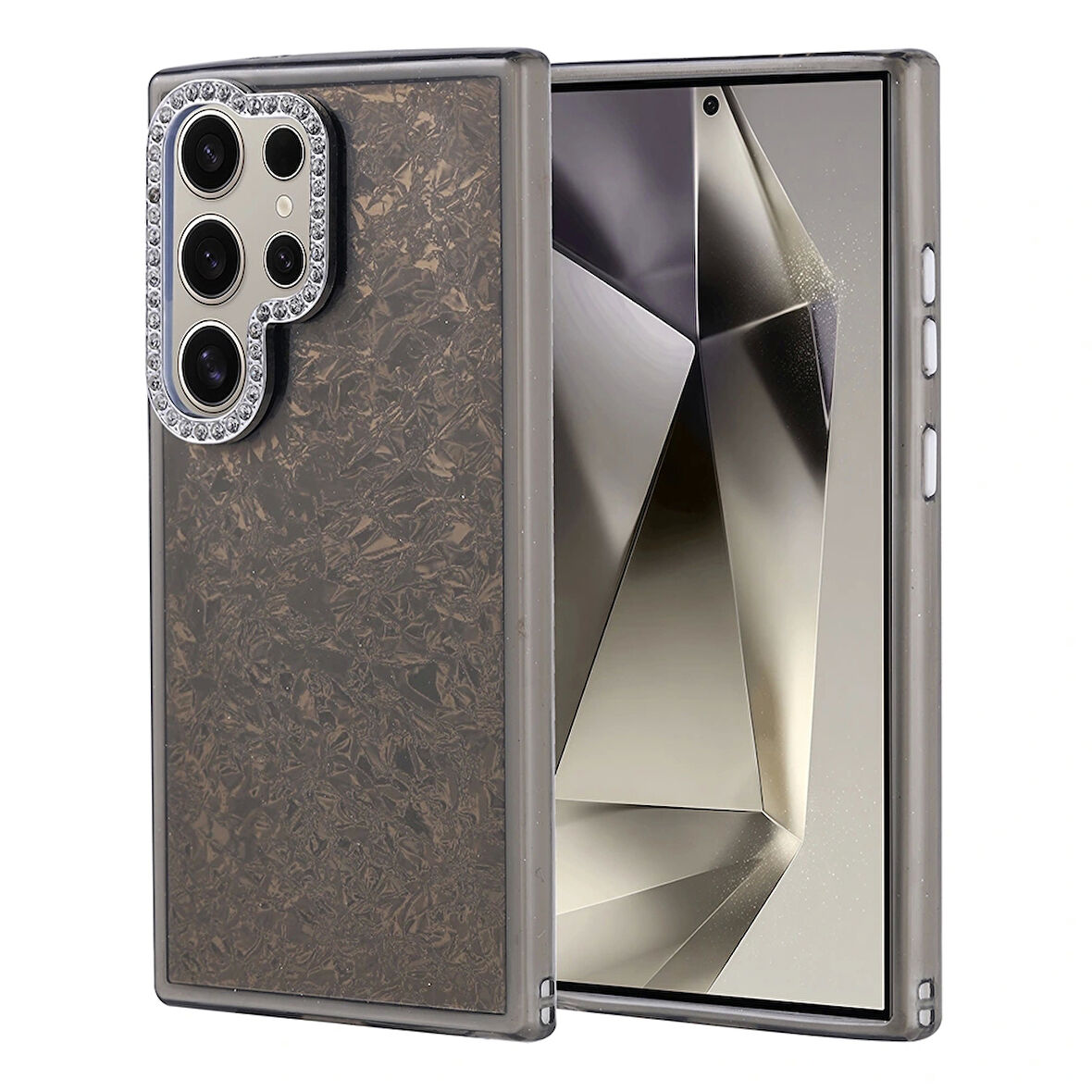 Galaxy S24 Ultra Kılıf Taşlı Tasarımlı Redclick Kapi Kapak