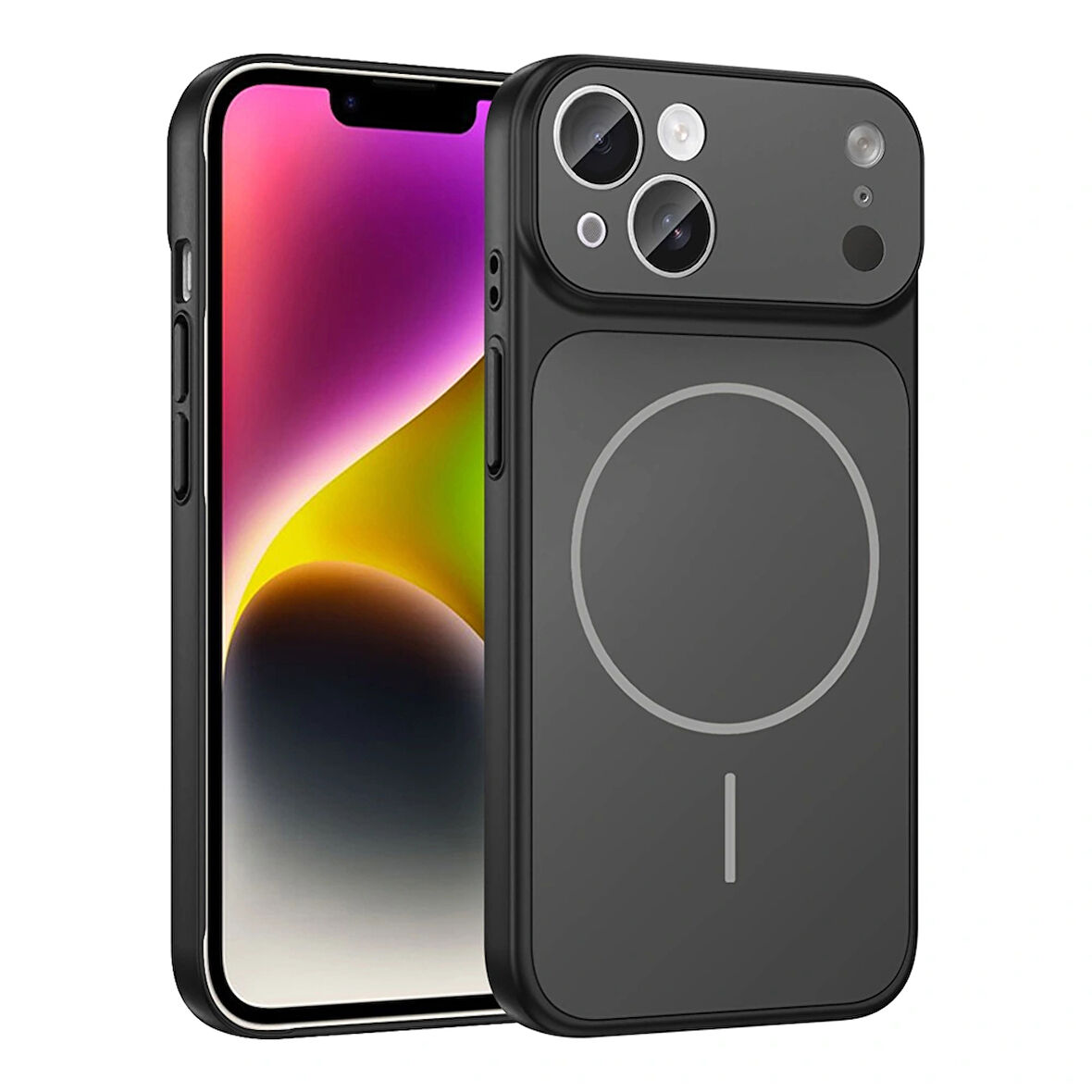 Apple Uyumlu iPhone 15 Kılıf Redclick M-Safe Şarj Özellikli Kamera Korumalı Formen Kapak