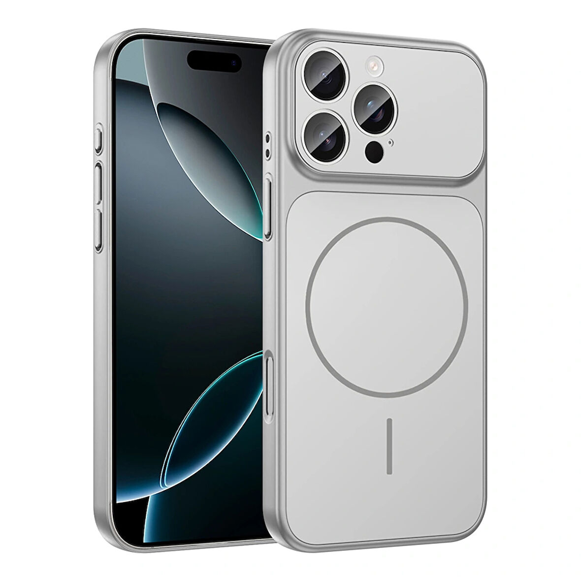 Apple Uyumlu iPhone 16 Pro Kılıf Redclick M-Safe Şarj Özellikli Kamera Korumalı Formen Kapak