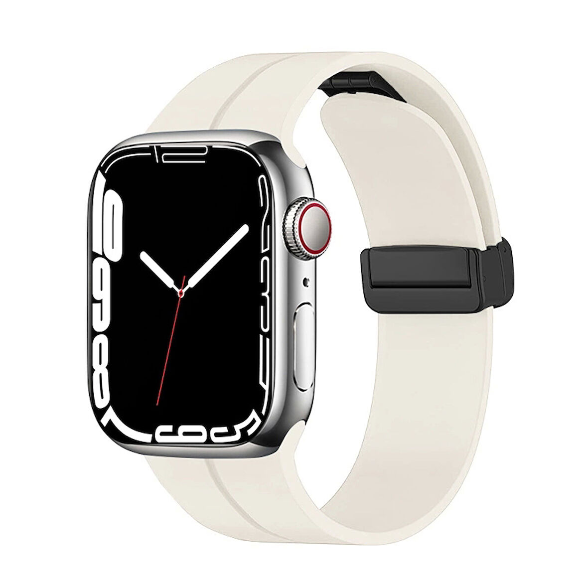 Apple Watch 10 Serisi 42mm Redclick KRD-84 Magnetik Toka Spor Silikon Kordon