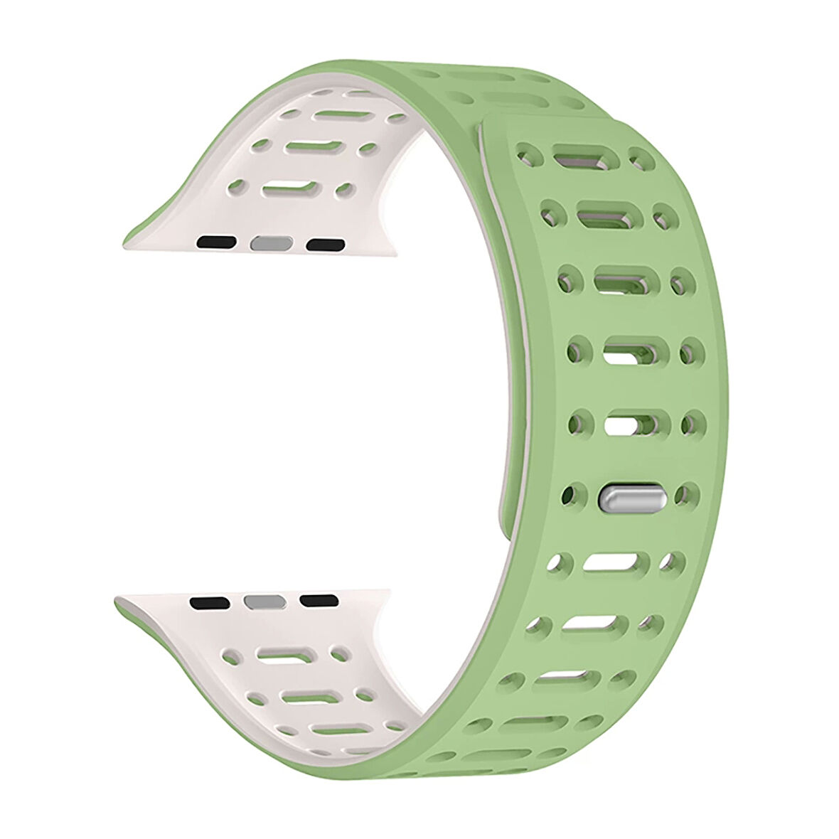 Watch 10 46mm Redclick KRD-124 Silikon Kordon Terletmeyen Delikli Strap Kayış