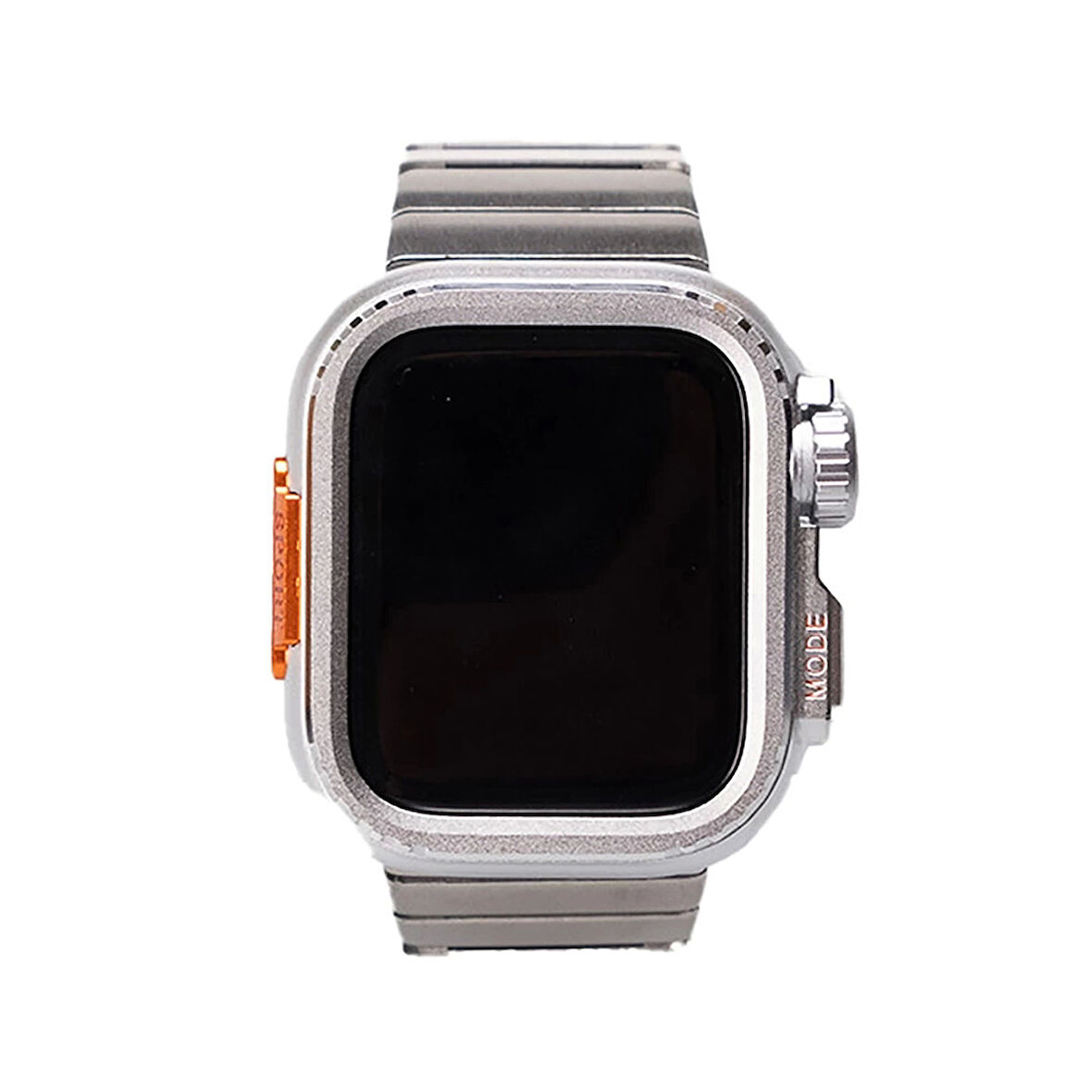 Apple Watch Ultra 2 49mm Redclick KRD-126 Kordon + Sert Kasa Koruyuculu Metal Kordon