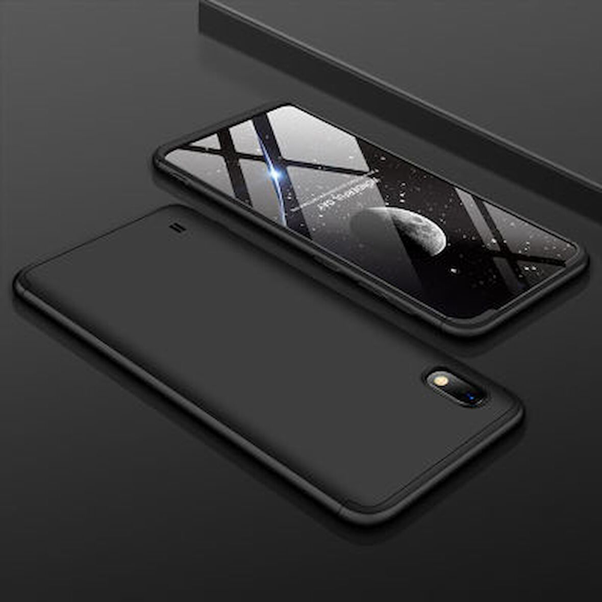 Galaxy A10 Kılıf 3 Parçalı Tam Koruma Şık Astrea Premium Sert Kapak