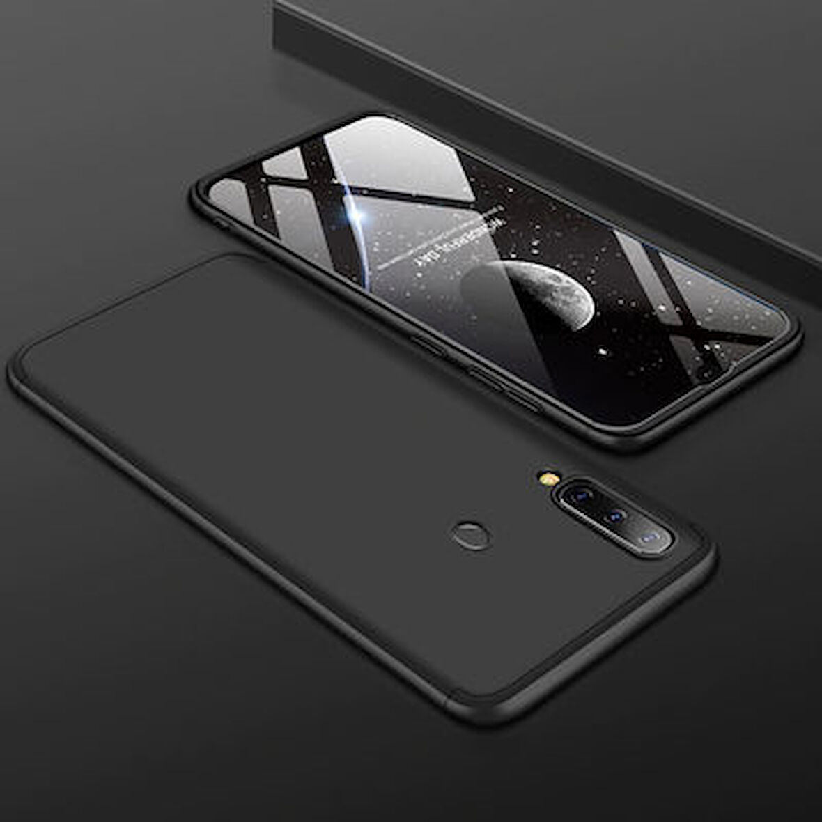 Galaxy A20S Kılıf 3 Parçalı Tam Koruma Şık Astrea Premium Sert Kapak