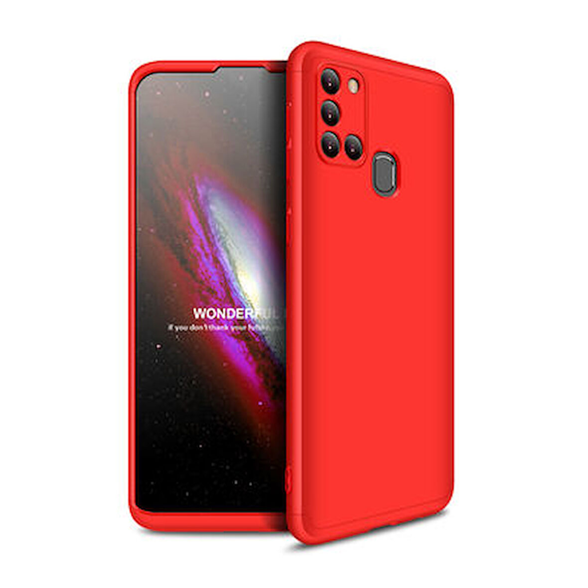 Galaxy A21S Kılıf 3 Parçalı Tam Koruma Şık Astrea Premium Sert Kapak