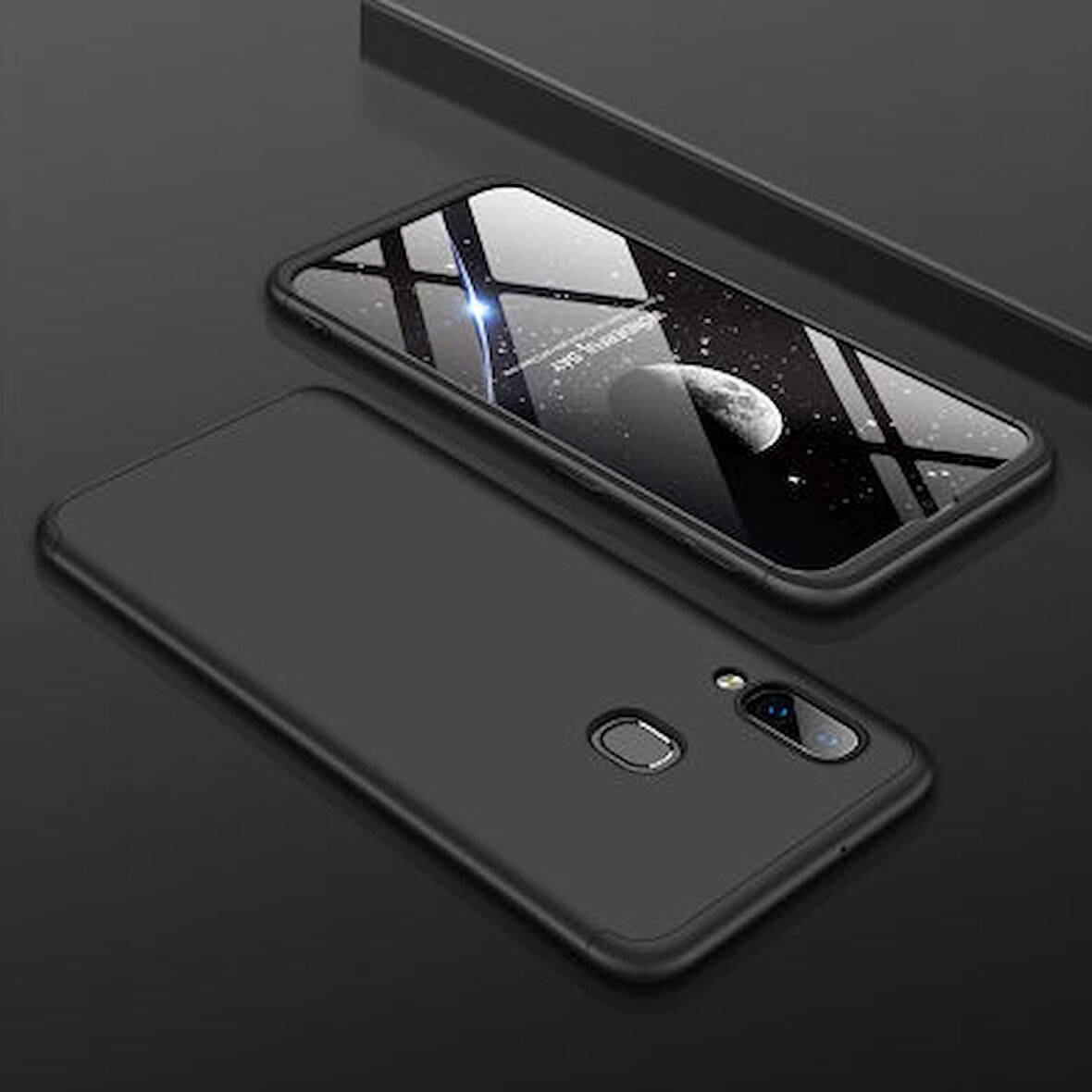 Galaxy A30 Kılıf 3 Parçalı Tam Koruma Şık Astrea Premium Sert Kapak
