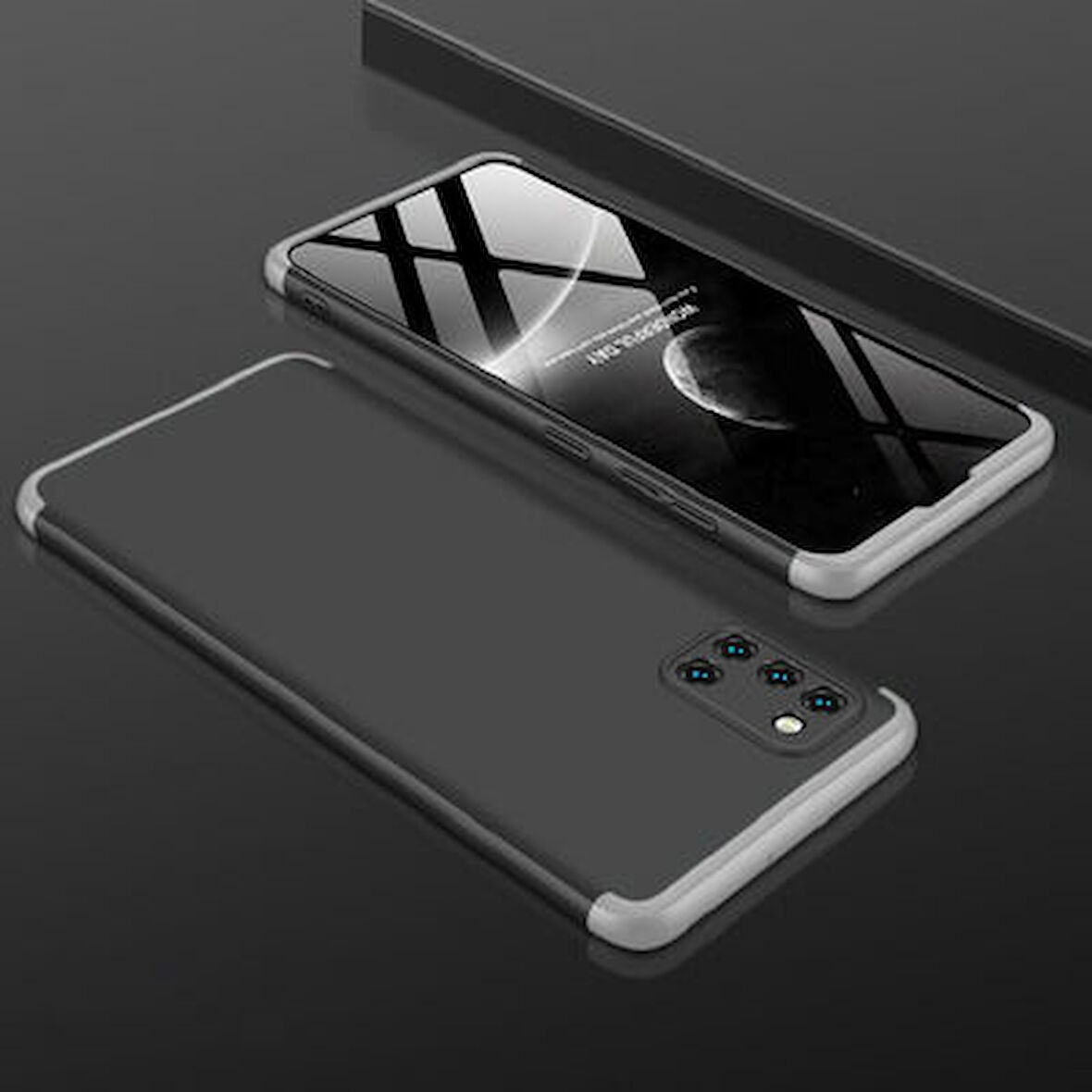 Galaxy A31 Kılıf 3 Parçalı Tam Koruma Şık Astrea Premium Sert Kapak