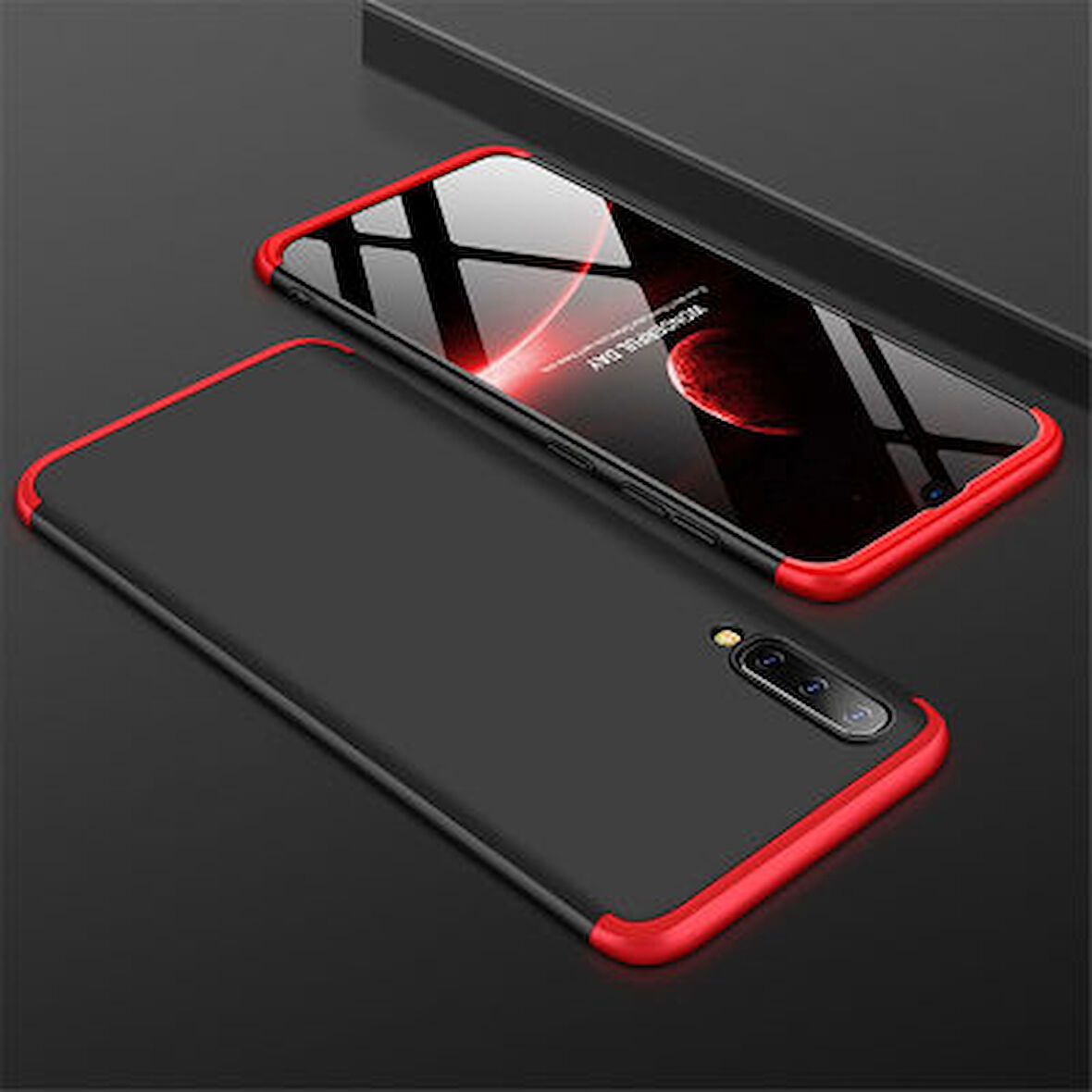 Galaxy A50 Kılıf 3 Parçalı Tam Koruma Şık Astrea Premium Sert Kapak