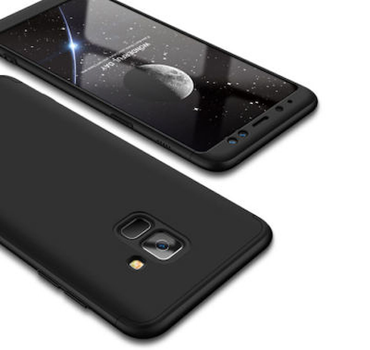 Galaxy A8 2018 Kılıf 3 Parçalı Tam Koruma Şık Astrea Premium Sert Kapak