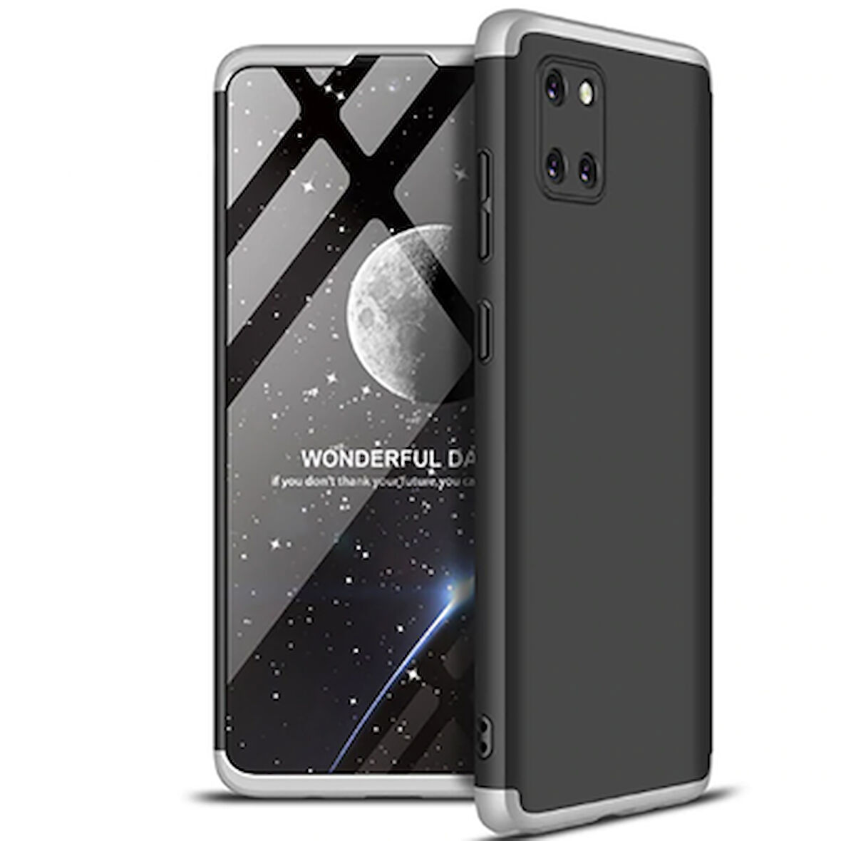 Galaxy A81  Kılıf 3 Parçalı Tam Koruma Şık Astrea Premium Sert Kapak
