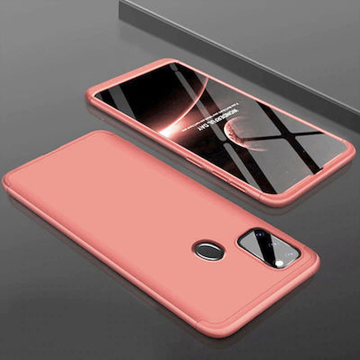 Galaxy M30S Kılıf 3 Parçalı Tam Koruma Şık Astrea Premium Sert Kapak