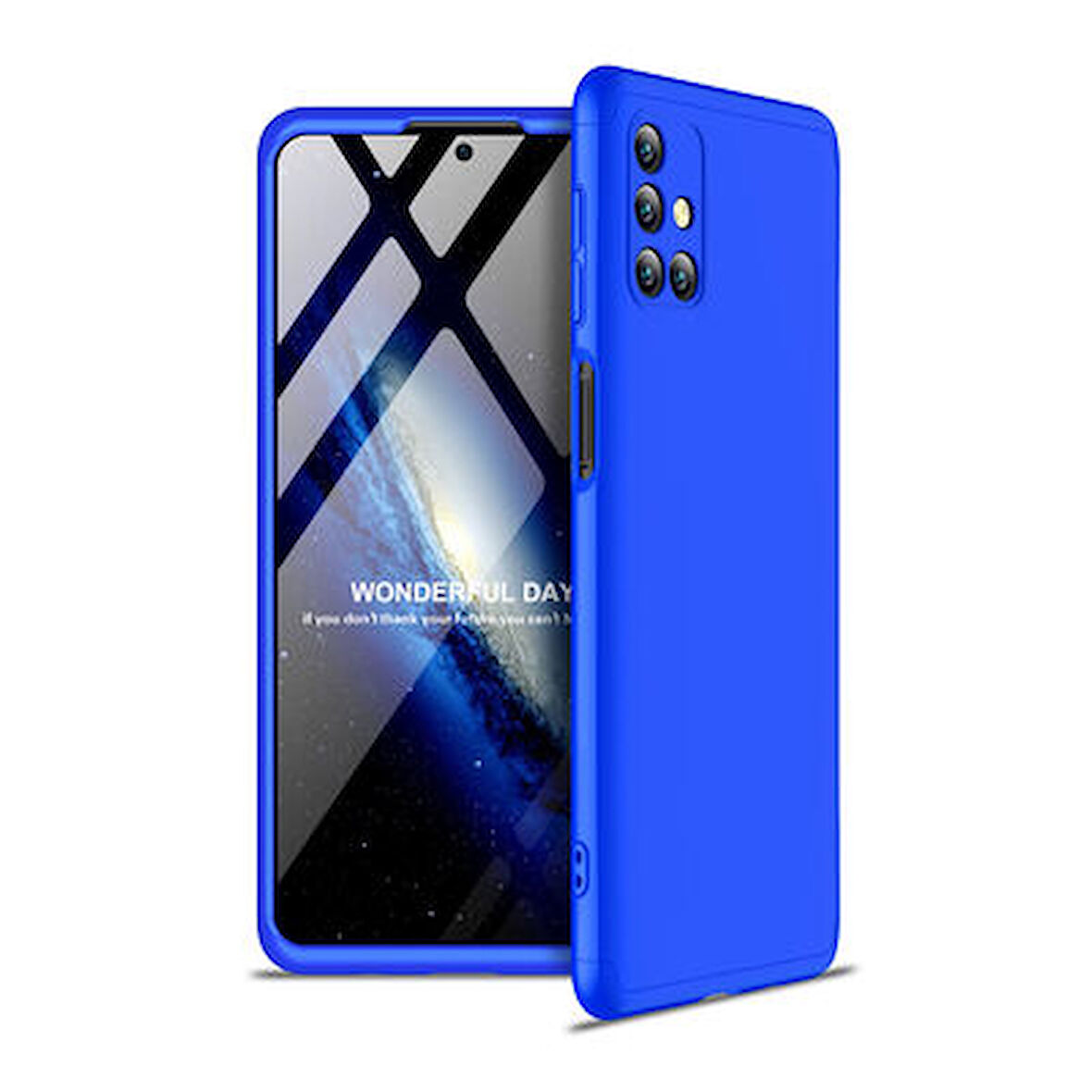 Galaxy M31S Kılıf 3 Parçalı Tam Koruma Şık Astrea Premium Sert Kapak