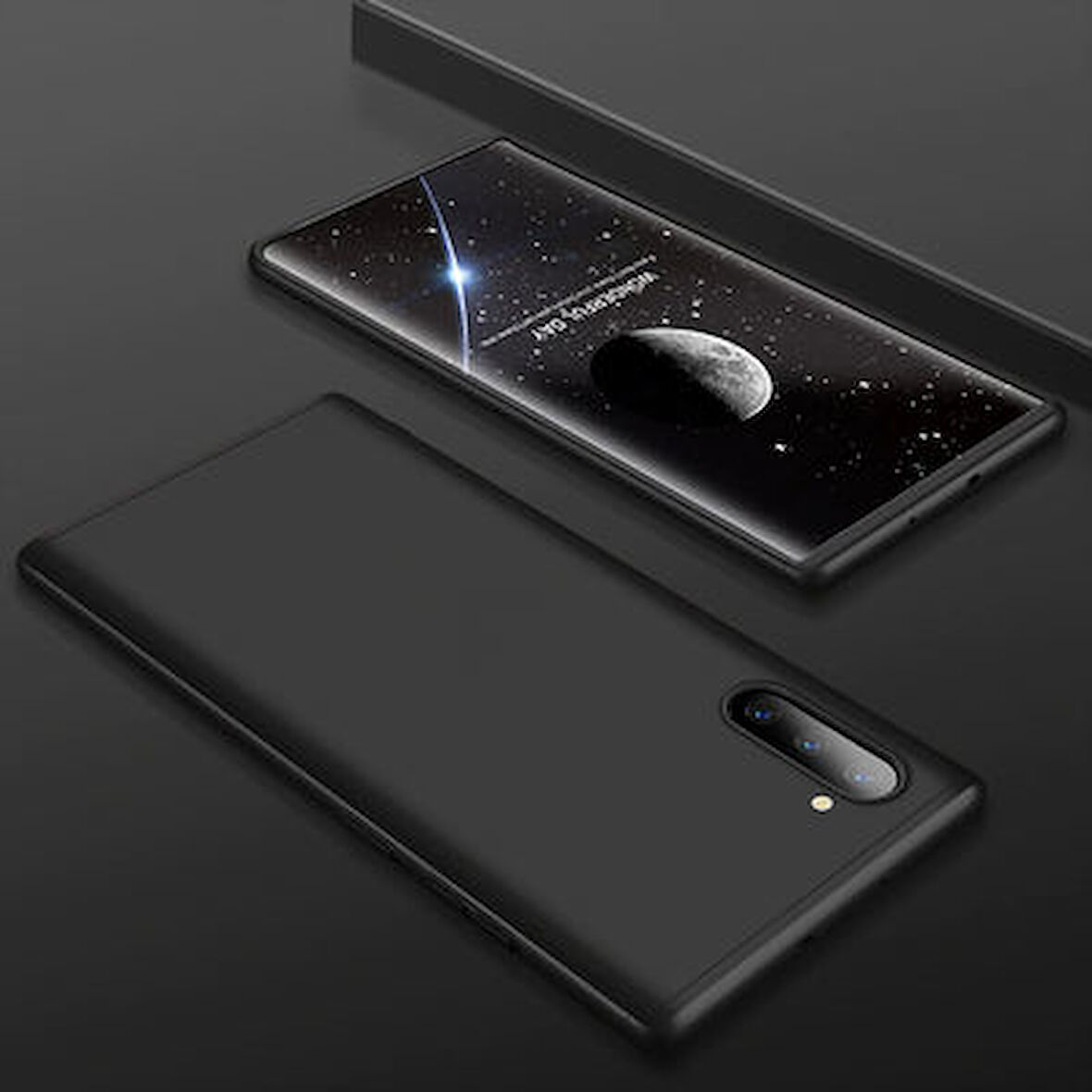 Galaxy Note 10 Kılıf 3 Parçalı Tam Koruma Şık Astrea Premium Sert Kapak