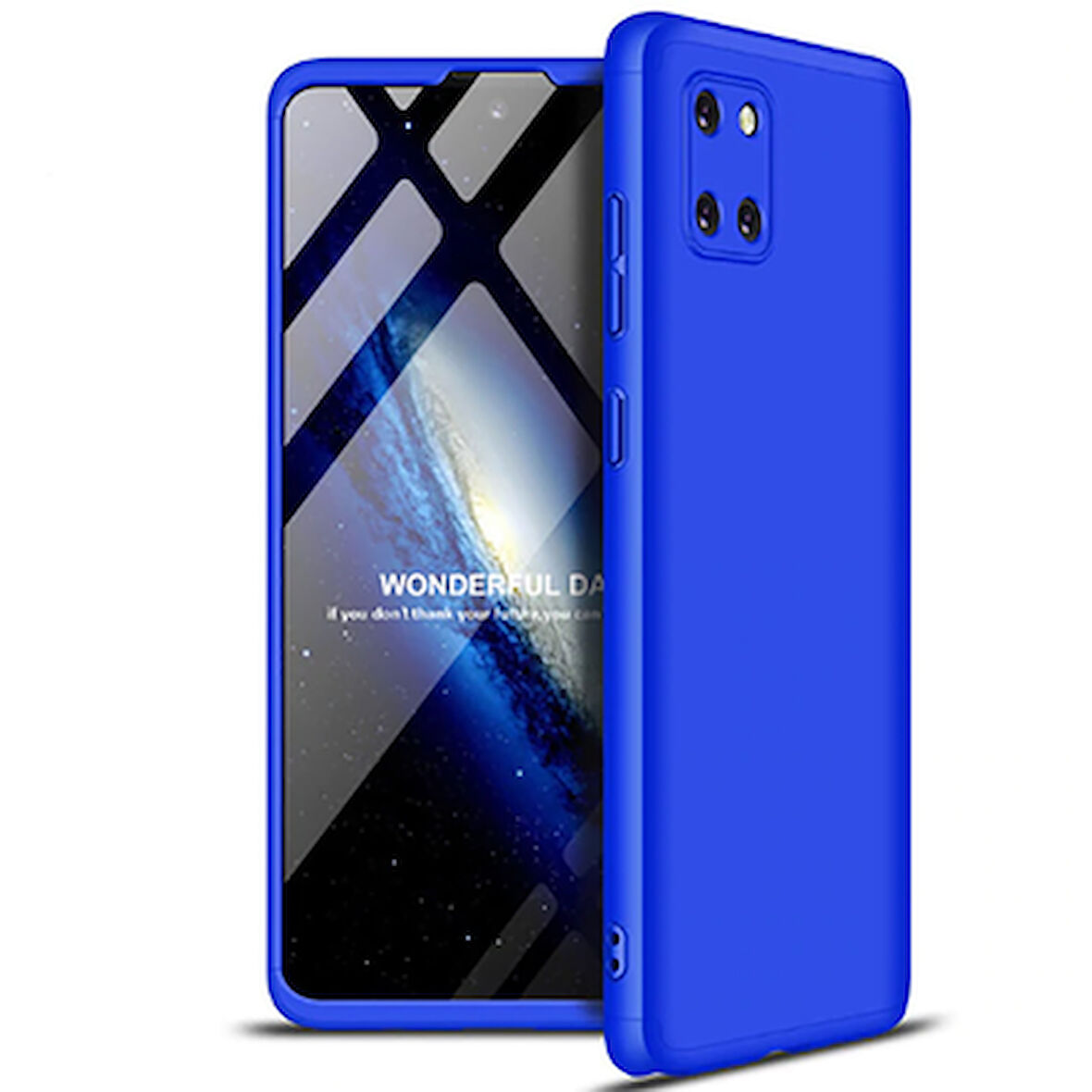 Galaxy Note 10 Lite Kılıf 3 Parçalı Tam Koruma Şık Astrea Premium Sert Kapak