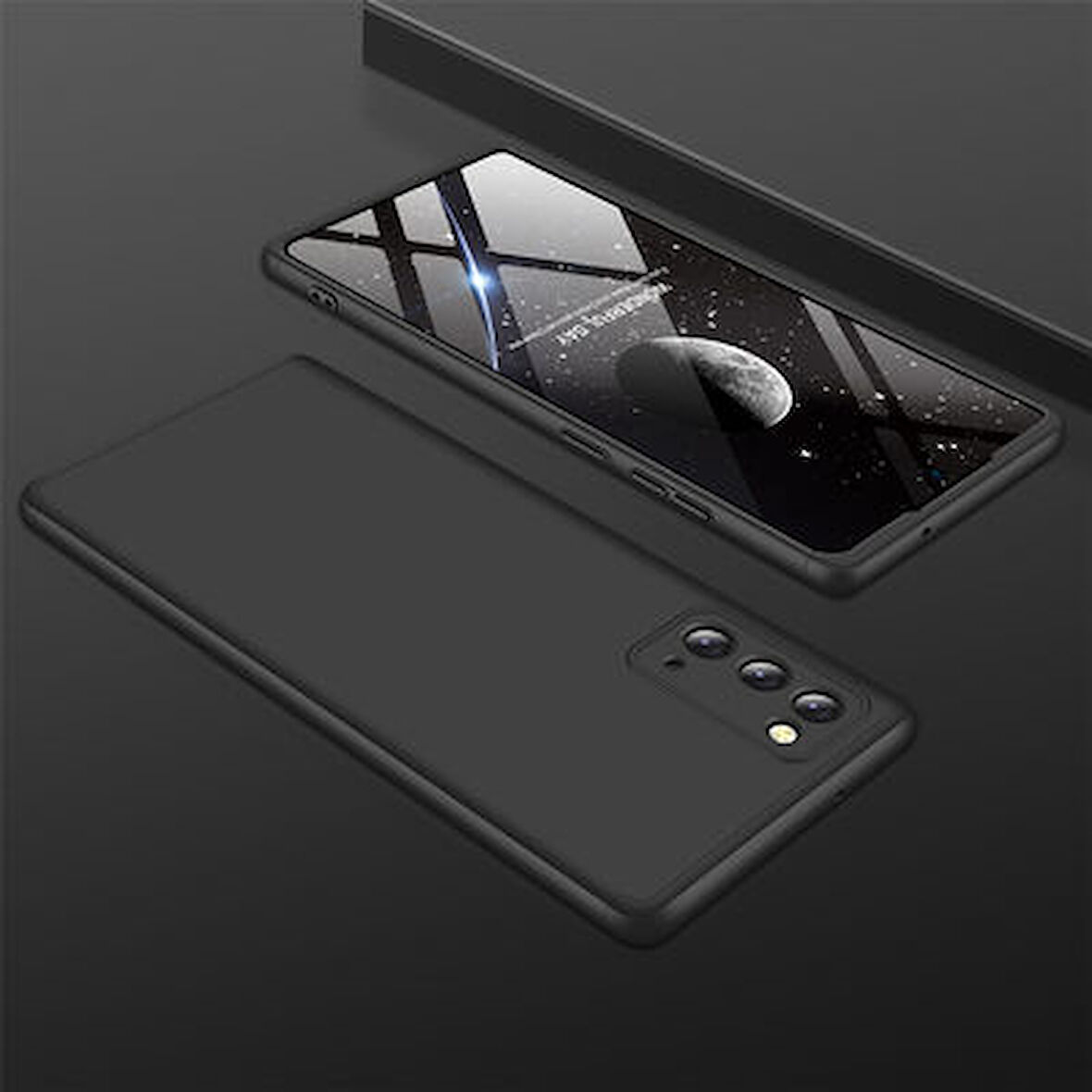 Galaxy Note 20 Kılıf 3 Parçalı Tam Koruma Şık Astrea Premium Sert Kapak