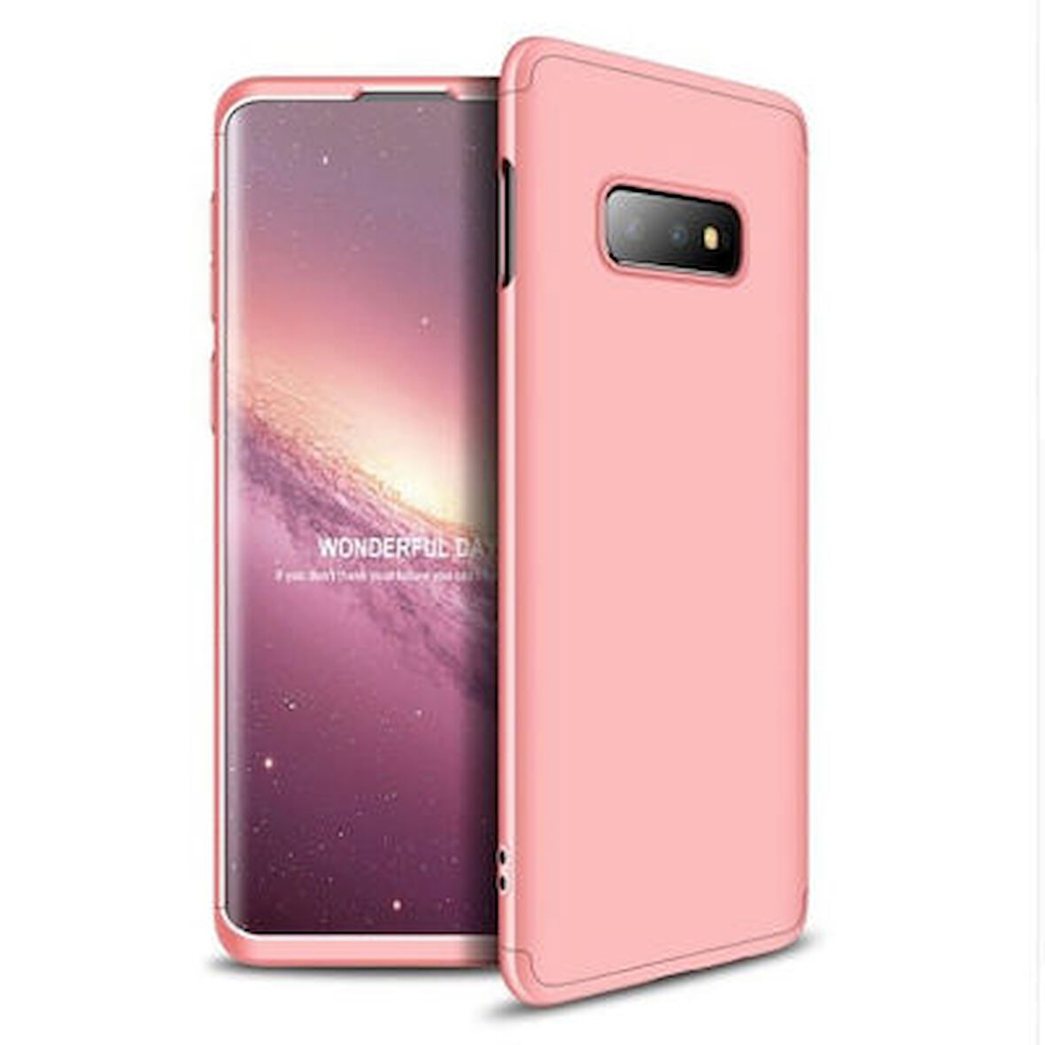 Galaxy S10E Kılıf 3 Parçalı Tam Koruma Şık Astrea Premium Sert Kapak