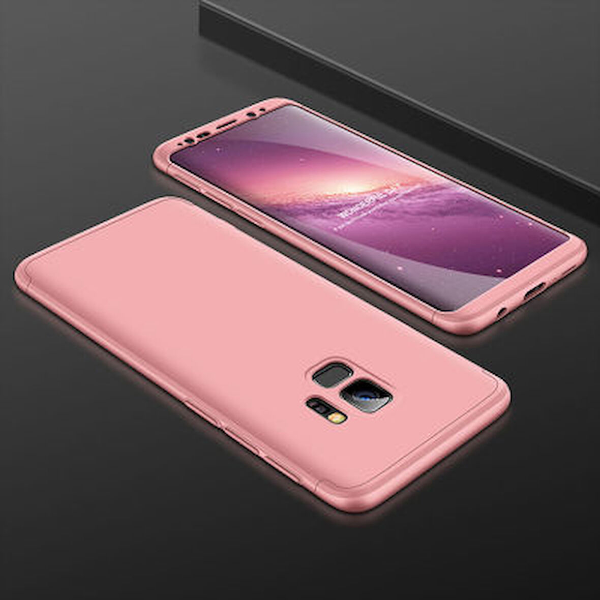 Galaxy S9 Plus Kılıf 3 Parçalı Tam Koruma Şık Astrea Premium Sert Kapak