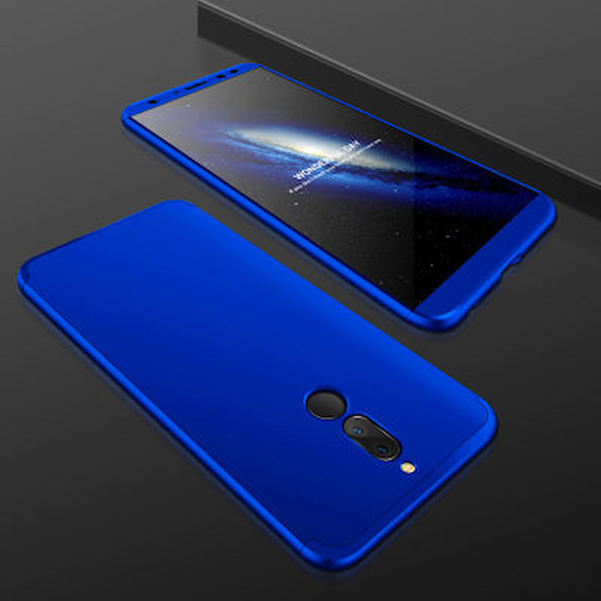 Huawei Mate 10 Lite Kılıf 3 Parçalı Tam Koruma Şık Astrea Premium Sert Kapak