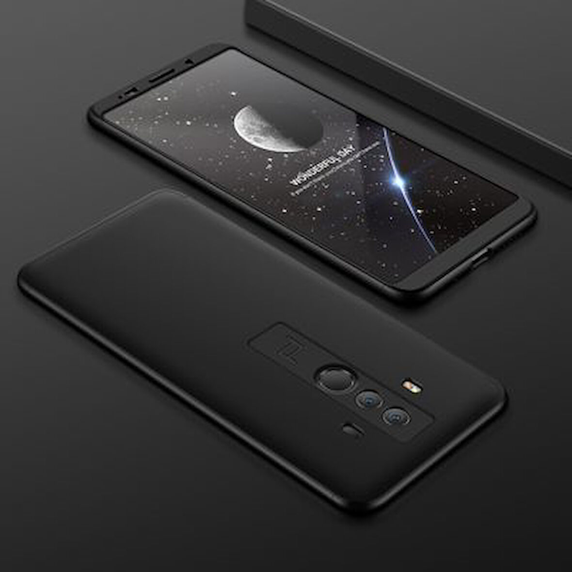 Huawei Mate 10 Pro Kılıf 3 Parçalı Tam Koruma Şık Astrea Premium Sert Kapak