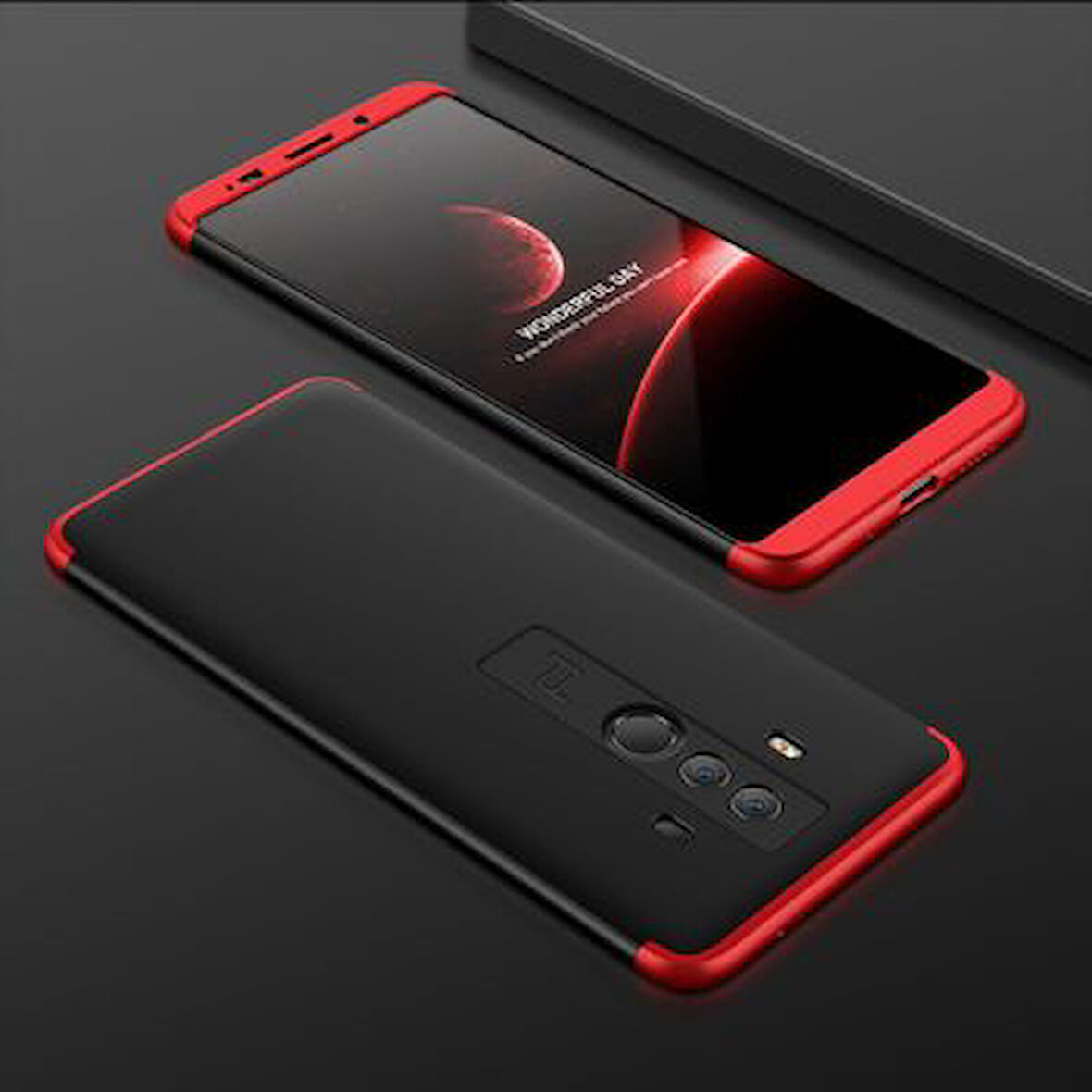 Huawei Mate 10 Pro Kılıf 3 Parçalı Tam Koruma Şık Astrea Premium Sert Kapak