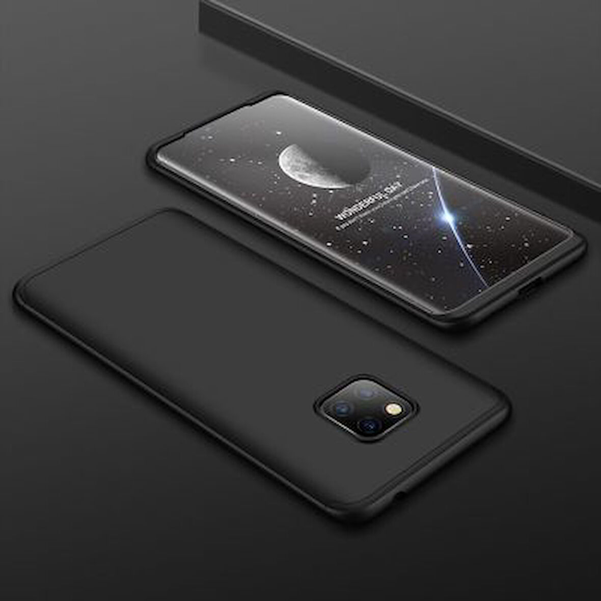 Huawei Mate 20 Pro Kılıf 3 Parçalı Tam Koruma Şık Astrea Premium Sert Kapak
