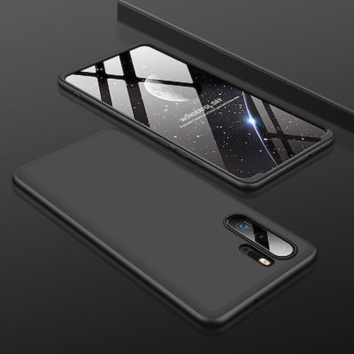 Huawei P30 Pro Kılıf 3 Parçalı Tam Koruma Şık Astrea Premium Sert Kapak