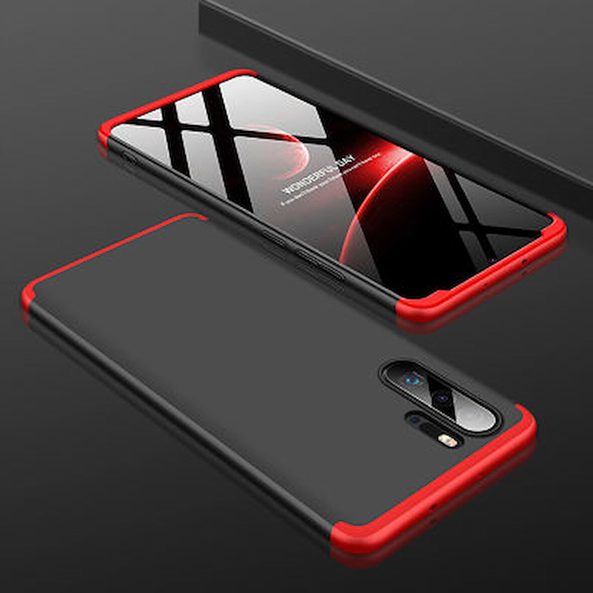 Huawei P30 Pro Kılıf 3 Parçalı Tam Koruma Şık Astrea Premium Sert Kapak