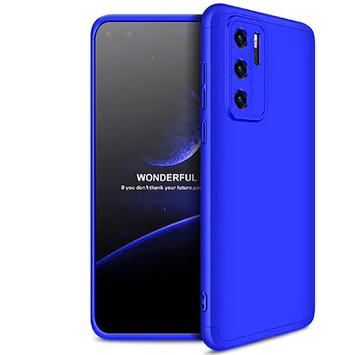 Huawei P40 Pro Kılıf 3 Parçalı Tam Koruma Şık Astrea Premium Sert Kapak