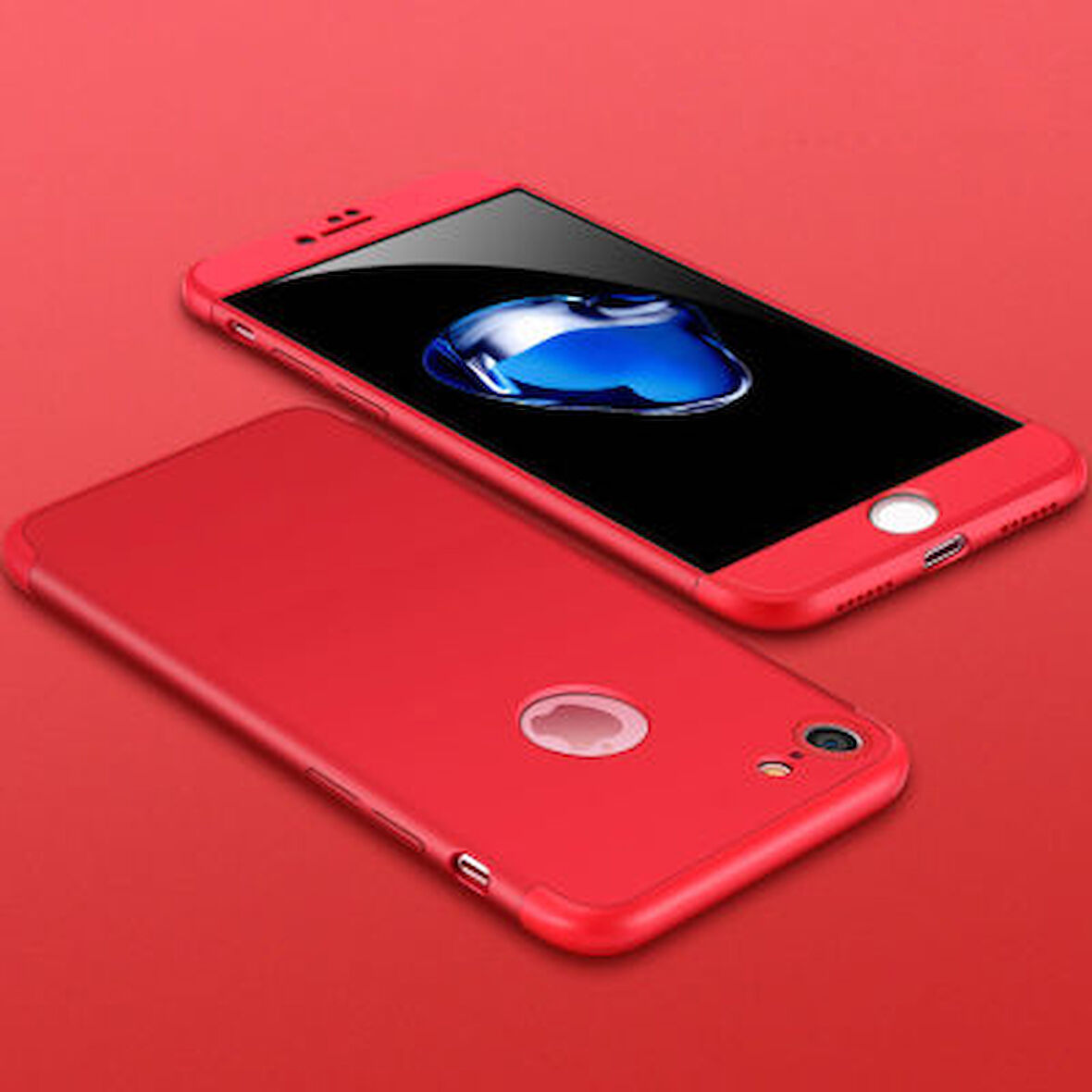 iPhone 7 Kılıf 3 Parçalı Tam Koruma Şık Astrea Premium Sert Kapak