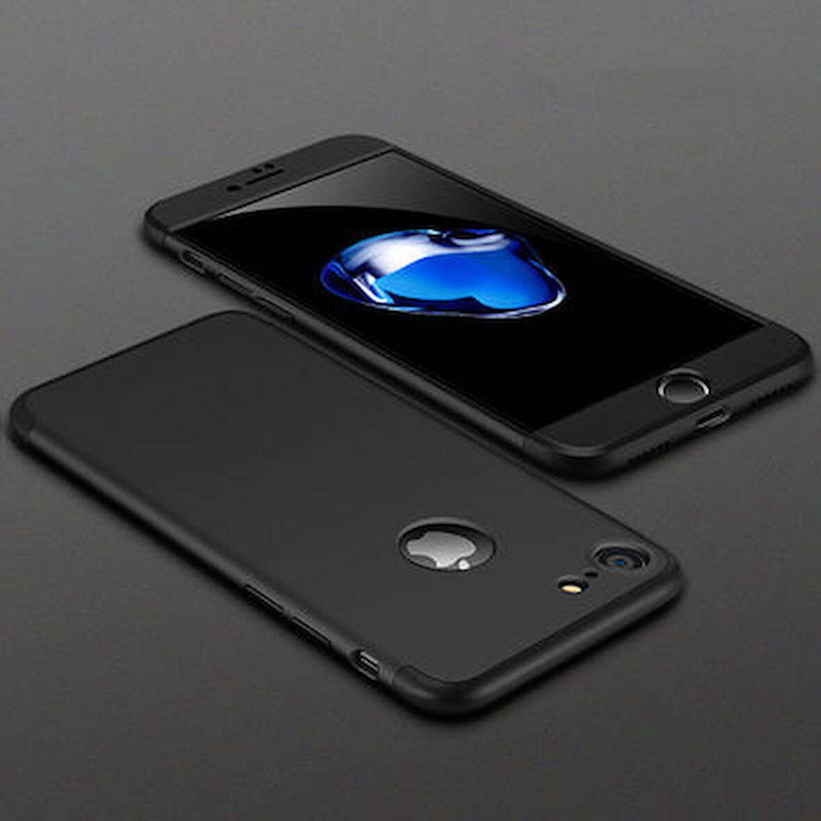iPhone 8 Kılıf 3 Parçalı Tam Koruma Şık Astrea Premium Sert Kapak