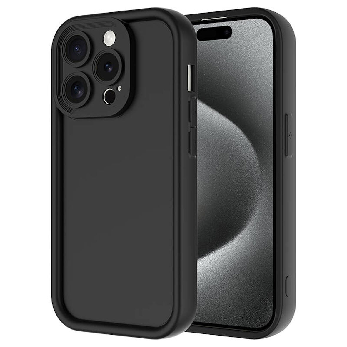 iPhone 15 Pro Max Kamera Korumalı ve Ergonomik Şık Ananas Silikon Kılıf