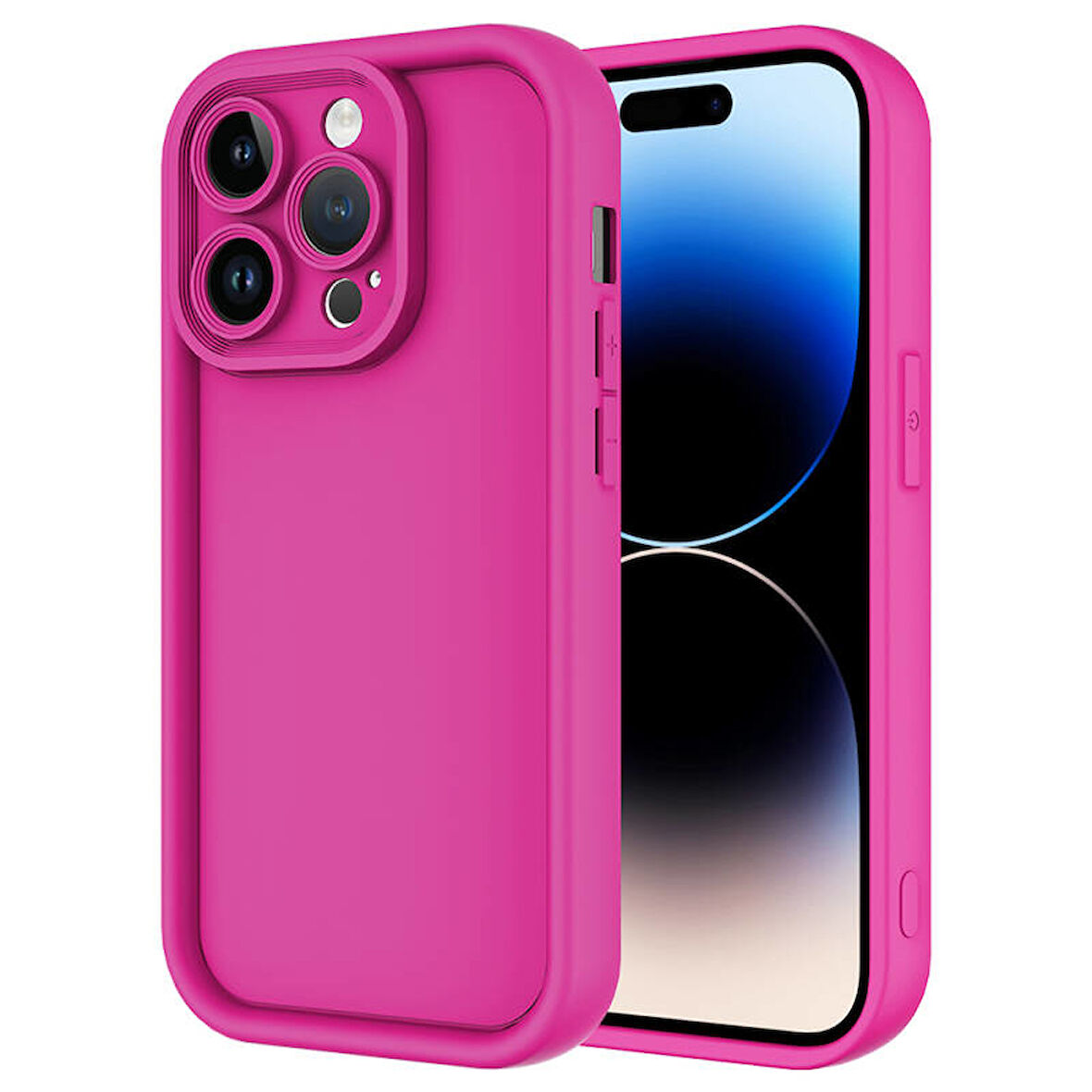 iPhone 14 Pro Kamera Korumalı ve Ergonomik Şık Ananas Silikon Kılıf