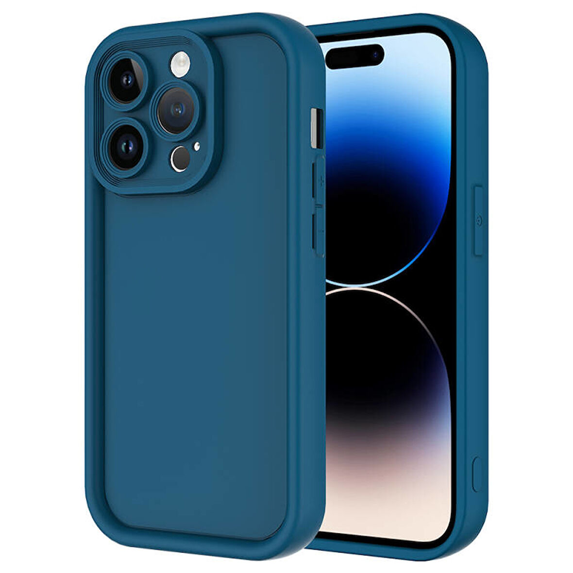 iPhone 14 Pro Kamera Korumalı ve Ergonomik Şık Ananas Silikon Kılıf