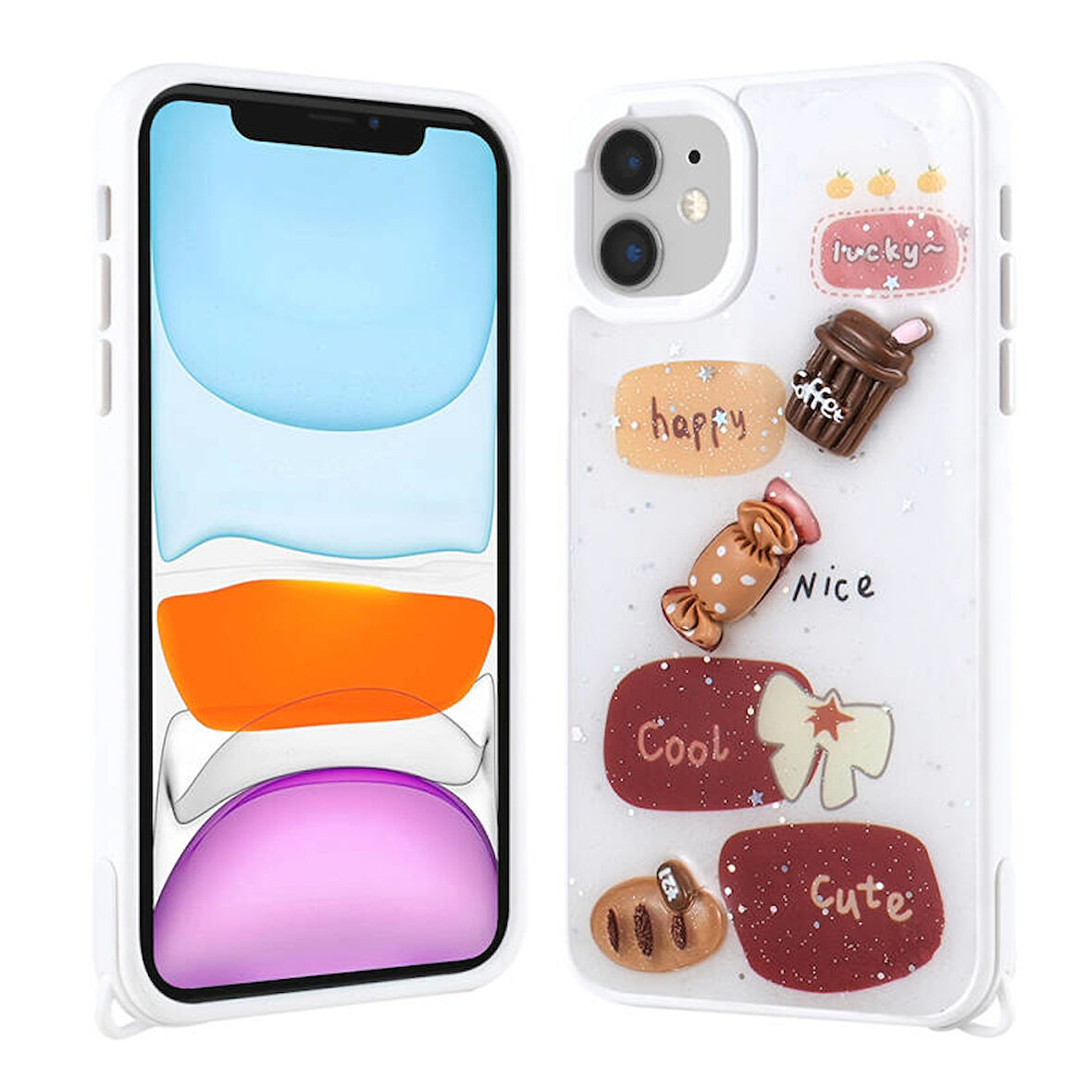 iPhone 11 Figürlü ve Desenli Şık Cevze Premium Kılıf