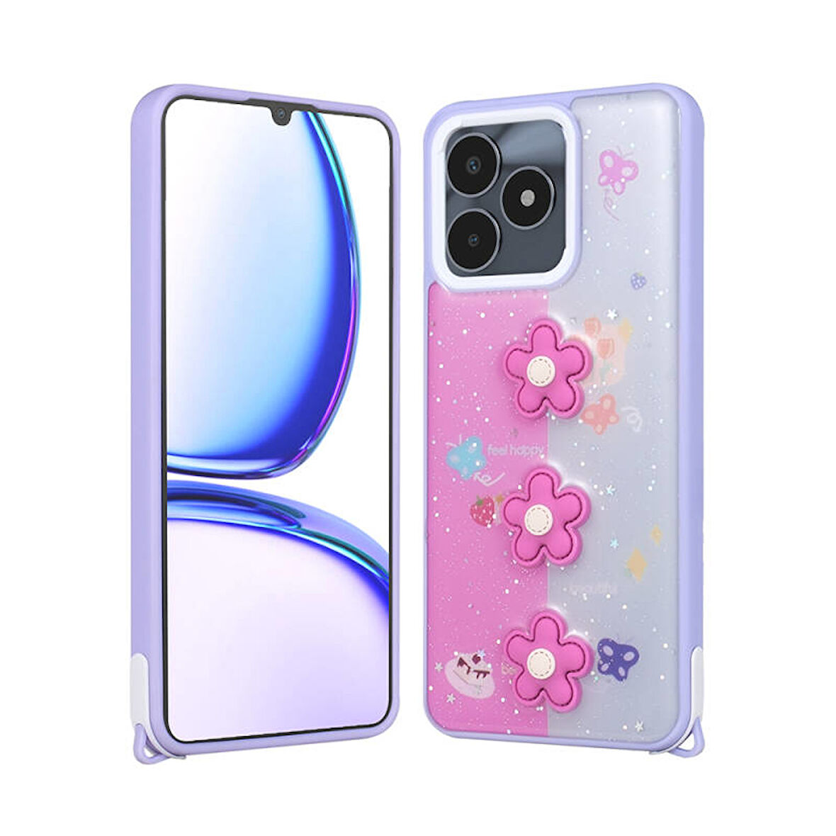 Realme C53 Figürlü ve Desenli Şık Cevze Premium Kılıf