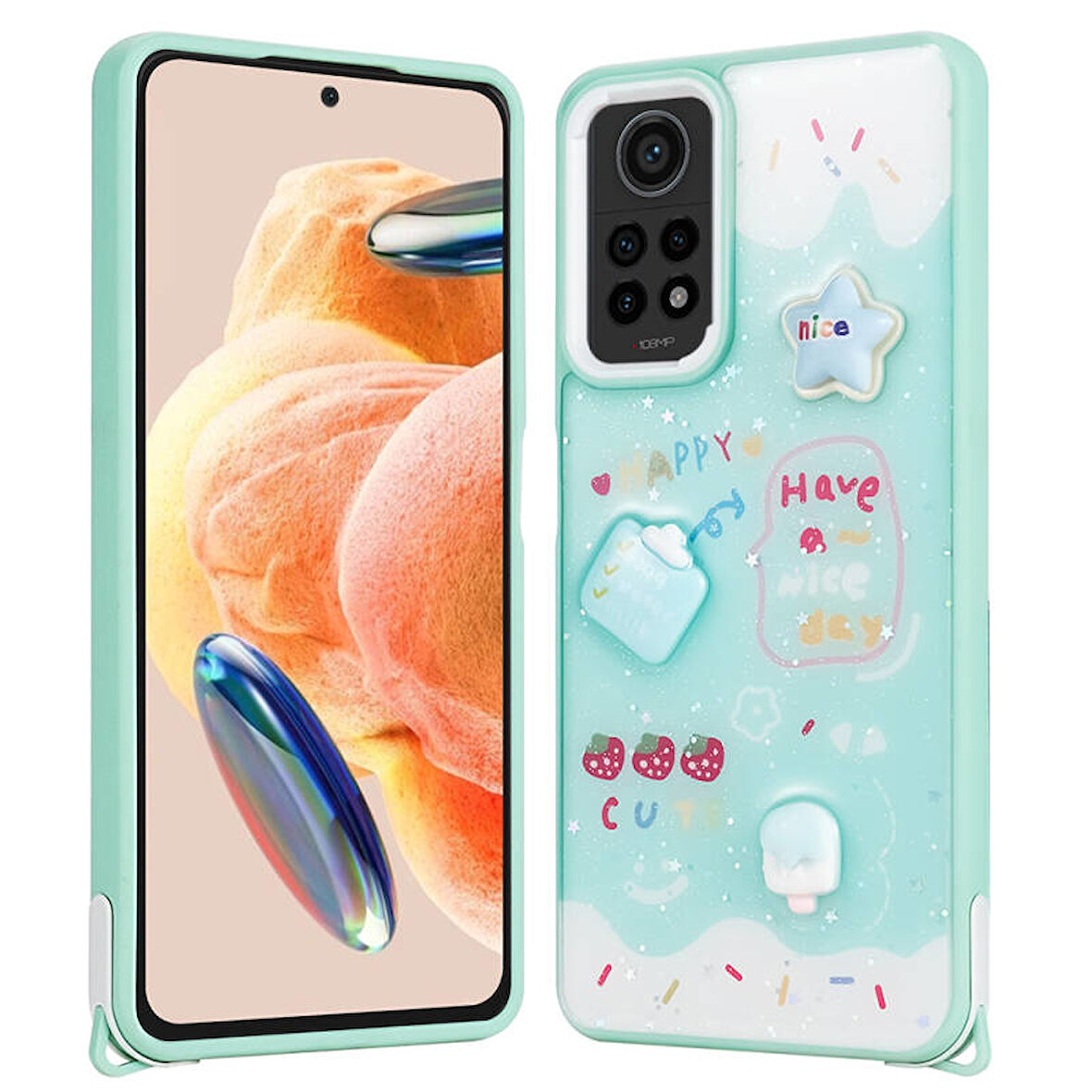Redmi Note 12 Pro 4G Figürlü ve Desenli Şık Cevze Premium Kılıf