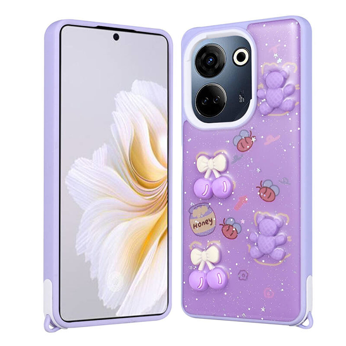 Tecno Camon 20 Figürlü ve Desenli Şık Cevze Premium Kılıf