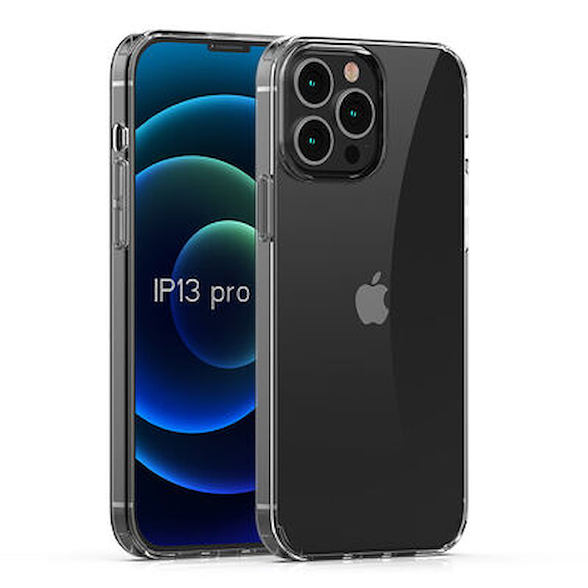 iPhone 13 Pro Max Tam Koruma Sağlayan Sert ve Şeffaf Coss Premium Silikon Kılıf